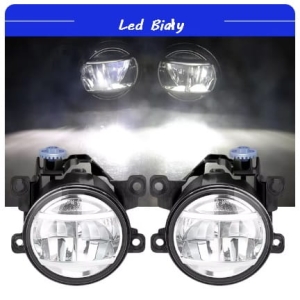 2X LED HALOGENY KOMPLET PRZÓD PRZECIWMGIELNE BIAŁY 