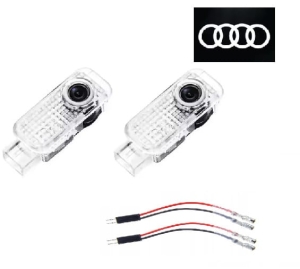 ZESTAW 2x PROJEKTOR LED LOGO  AUDI A4 B5 B6 B7 B8 B9 A1 A3 8V 8P 8L A6 C7 A5 A7 A8 Q3 Q5 Q7 TT S3 S6  HOLOGRAM 