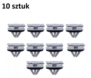 10X SPINKA LISTWY PROGOWEJ BOCZNEJ BŁOTNIKA CHRYSLER JEEP DODGE 68172491AA  