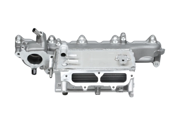 Oryginalny kolektor dolotowy z chłodnicą wodną Renault 2.0 dCi - numer fabryczny OEM  140014374R-2.jpg